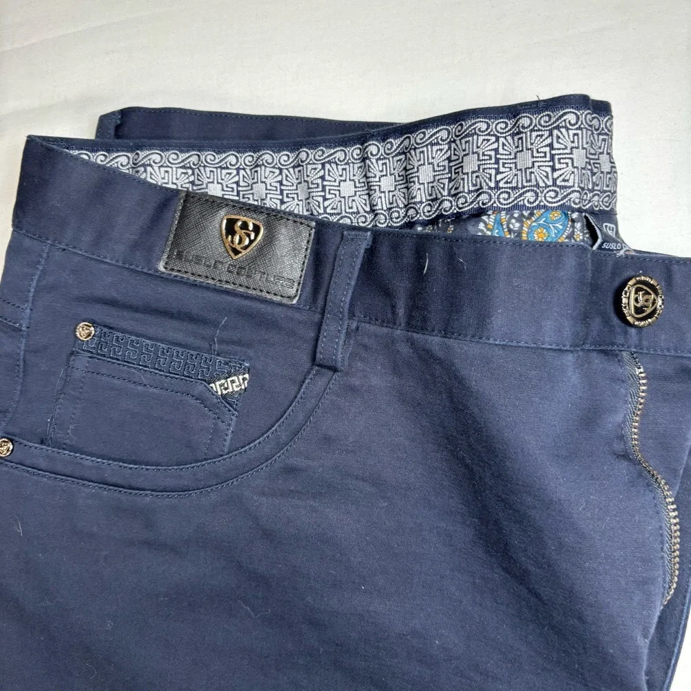 Suslo Couture New York men's jeans Navy Blue